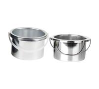 VALICLUD 2 pcs Wax Warmer Inner Pot Replacement for Hair Removal Aluminum Melting Container Compatible Wax Machines for Home and Salon Use