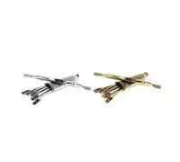VALICLUD 2 Pieces Bow and Arrow Brooch Hat Pin Arrow Brooch Shawl Brooch Coat Costume Party Clothes Pins Vintage Baroque Zinc, 4.60X4.00X1.50CM, Zinc, No gemstone