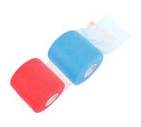 VALICLUD 2 Rolls Breathable PU Wrap Athletic Sports Tape for Wrists Knees Ankles Elastic Shock-Absorbing Underwrap for Football Basketball Yoga Running Multi-Function Hand Joint Support