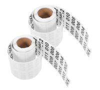 VALICLUD 2 Rolls Inventory Stickers Label with Thermal Sensitive Adhesive, Consecutive Number Decals for Warehouse Environments, Enhanced Work Efficiency and Versatile Application