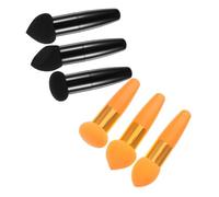 VALICLUD 2 Set Latex Makeup Sponge Set for Women Wedge Foundation Pens with Handle Latex Material Smooth Blending for Concealer and Powder Portable Dry Wet Use Cosmetic Tools for Travel