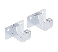 VALICLUD 2 Set Metal Plating Zinc Water Hose Brackets with Screws Gardening Wall Mount Hooks for Water Pipe Storage Rust Resistant Heavy Duty Hard Hooks Silver