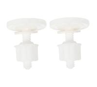 VALICLUD 2 Set Toilet Seat Attachment Hardware Plastic Hinge Bolt Screws with Nuts Easy Install Secure Fixing Kit for Toilet Seat Replacement