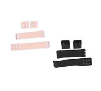 VALICLUD 2 Sets Adjustable Wig Extension Band and Extender for Women Elastic Tightening Straps with Soft Skin Tone and Black Colors DIY Wig Grip Extenders for Comfortable Fit and Extra
