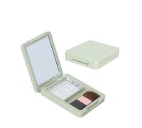 VALICLUD 2 Sets Blusher Holders with Blush Brush DIY Empty Cosmetic Plate Tool for Cheek Powder and Loose Makeup Storage for Organizing Your Beauty Routine