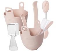 VALICLUD 2 Sets Silicone Face Mask Mixing Bowl Kit for Women Flexible DIY Facial Mask Tool with Brush and Bowl Non-toxic Skin-friendly Cosmetic Applicator for Homemade Skincare