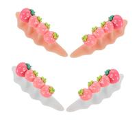 VALICLUD 2 Sets Silicone Toe Separators for Women Soft Lightweight Nail Spacers with Strawberry Design Precise Toe Alignment Tool for Pedicure and Manicure Nail Art Care Prevents Smudging