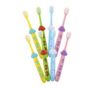 VALICLUD 2 Sets Soft Bristle Toothbrush for Ages Gentle Manual Toothbrush with Fun Number Handle Oral Cleaning for Tooth Replacement Stage Oral Care