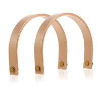 VALICLUD 2 Sets Wooden Teapot Handles U Shaped Beech Kettle Replacement Grip Compact Household Tea Pot Accessories Easy Install
