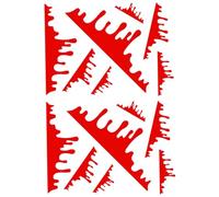 VALICLUD 2 Sheets Blood Dripping Car Decal Reflective Halloween Sticker for Headlamp Rear Light Self Adhesive Car Sticker Decor for Scary and Funny Vehicle Decoration