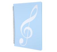 VALICLUD 20 Pages/Binder Music Sheet Binder A4 Size Music Folder Large Capacity Compact Multi-Function Pp Aluminum Alloy for Meeting Conference Students Office Workers