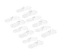 VALICLUD 20 Pairs Non Slip Disposable Spa Slippers for Travel and Home Use Portable Lightweight Guest Slippers with Thick Non Woven Sole Bulk Pack for Shower Pedicure and Spa Safety