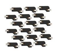 VALICLUD 20 Pcs Hot Swappable Pcb Socket ABS Black for Mechanical Keyboard | Two Clamp Structure, 12v D 10ma Current, 100 Cycle Life, Practical Replacement Part