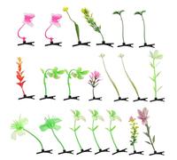 VALICLUD 20 Pcs Sprout Hair Clips Unique Plant Hair Accessories for Festivals Parties and Rave Events Diverse Designs Sturdy Craftsmanship Fashionable for Women