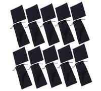 VALICLUD 20 Sets Felt Glasses Pouch Soft Eyeglasses Storage Bags with Cleaning Cloth for Travel Reading Glasses Compact Protective Cases for Men Women Seniors