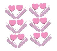 VALICLUD 20 Sets Manicure Tools Kit Nail Buffer Blocks Fingernail Buffering Files Heart Shaped Sponge File Convenient Nail Care for Professionals and Individuals Easy to Carry Durable
