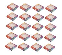 VALICLUD 20 Sets Square Eyelash Cases Fashionable Fake Lash Storage Box for Women Durable Practical Design for Organizing Protecting Lashes Total