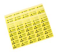 VALICLUD 200 Pcs Electrostatic Warning Stickers Antistatic Labels for Electronic Devices Protection Paper Static Caution Safety Stickers for Industrial and Personal Use