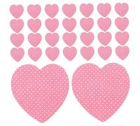 VALICLUD 200 Sheets Nail Remover Cotton Hearts Removal Wipes Nail Polish Remover Pads Shaped Lint Nail Gel Polish Remover Pads Nail Cleansing Pads Nail Cleaning Cotton Pads Nail Wipe Pink