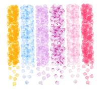 VALICLUD 2000pcs Artificial Rose Petals Mixed Colors Lifelike Silk Flower Petals for Wedding Party Table Decor Romantic Valentines Day Decorations Portable Reusable Confetti