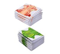 VALICLUD 200pcs Acrylic UV Gel Nail Extension Guide Stickers Manicure Tools for French Almond Coffin Ballerina Tips Nail Art Supplies Home and Professional Use Green Orange