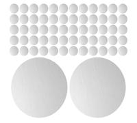 VALICLUD 200pcs Adhesive Backed Metal Plates for Magnetic Phone Mount, 35mm round Silver Self-adhesive Iron Discs, Replacement Car Mount Plates Compatible with Phone Cases