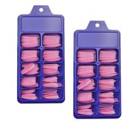 VALICLUD 200pcs Ballerina False Nails Full Cover Coffin Nail Tips Press on Fake Manicure Beauty Tools for Women and Teen Art