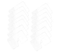 VALICLUD 200pcs Clear Self-Adhesive Hang Tabs with Slot Plastic Retail Hanging Tabs Hooks for Store Display Easy Peel Stick Removal Multipurpose Use for Organizing and Showcasing