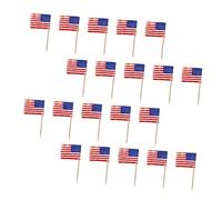VALICLUD 200pcs Delicate Toothpick Flags Cake Flags Sticks Union Jack Design for Parties and Decorations