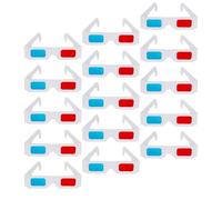 VALICLUD 200pcs Red Blue Anaglyph Cardboard Glasses for Movies and Videos Compatibility with Dvds Streaming VR Folded in Protective Sleeve for Home Theater and Festival Viewing