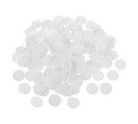 VALICLUD 200pcs White Cotton Essential Oil Diffuser Pads Round Aromatherapy Refill Pads for Necklace Bracelet Car Vent Clip Fiber Core for Efficient Fragrance Absorption and