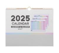 VALICLUD 2025 Small Wall Calendar for Wall Decorative Piece with Comprehensive Month Layout Paper Material Unique European Style Creative Design
