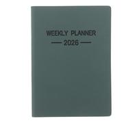 VALICLUD 2026 A7 Mini Pocket Weekly Planner Notebook with Artificial Leather Cover and Lightweight Paper for Personal and Professional Commitments Compact Design