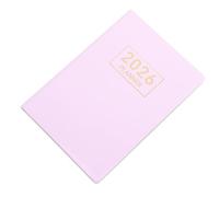 VALICLUD 2026 Pocket Weekly Planner Mini Daily Plan Book with Pu Cover, Compact A7 Size on The Go Scheduling, Clean Writing Experience and Easy to Carry, Sleek Pink Planner for Present