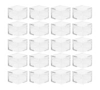 VALICLUD 20Pcs Acrylic Box with Lid Tiny Display Storage Box Clear Cube Storage Containers for Jewelry Candy Pills Crafts Portable Transparent Organizer for Small Items