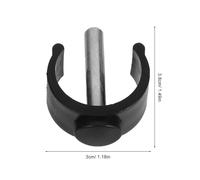 VALICLUD 20pcs Adjustable Folding Walking Stick Clamp on Cup Holder Clips for 22/25/28mm Tubes, C-Shaped Fixing Buckles with Hand Grip Pads, Compatible with Canes and Walkers for Outdoor