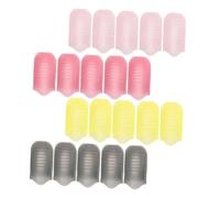 VALICLUD 20pcs Adjustable Nail Polish Remover Wrap Tool with Secure Grip Clips for At-home Gel Nail Care Quick and Polish Removal Fits All Finger Includes Pink Translucent Gray and Yellow