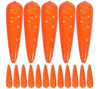VALICLUD 20pcs Artificial Carrot Models with Realistic Textures Made of Foam, for DIY Handmade Projects and Garden Decoration, Vegetable Photography Props