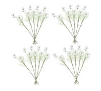 VALICLUD 20pcs Artificial Chamomile Stems White Daisies Silk Flowers Bouquet Spring Floral Decor Faux Wildflower Arrangement for Wedding Centerpieces Home Office