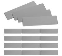 VALICLUD 20pcs Blank Rectangular Stainless Steel Tags for Engraving, High Durability Metal Name Badges Precision Design, for Pets, Uniforms, Parties and Events