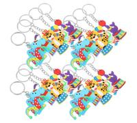 VALICLUD 20pcs Carnival Circus Theme Keychains Cute Clown Elephant and Decorative Key for Bags Parties and Unique Purse Accessories