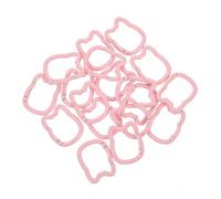 VALICLUD 20pcs Cat Carabiner Keychain with Heavy Duty Spring Snap Hook Colorful Enamel Coated Alloy Clips for Backpack Purse and Key Ring Accessories