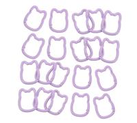 VALICLUD 20pcs Cat Keyrings Zinc Alloy Spring Snap Keychain Clips for Keys Bags DIY Crafts Portable Multipurpose Key Holder with Quick Attachment