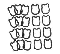 VALICLUD 20pcs Cat Shaped Spring Keychain Clips Zinc Alloy Keyring Portable Key Holder for Keys Bags DIY Crafts User Friendly Open Ring Design