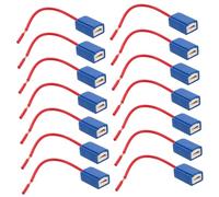 VALICLUD 20pcs Ceramic Wiring Harness Headlight Socket Pigtail Female Plug Car Lamp Bulb Holder with High Heat Resistance and Insulation for Fog Light Retrofit and Automotive Headlight Use