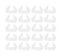 VALICLUD 20pcs Christmas Rope Light Clips Weatherproof Plastic Gutter Hooks | Universal Fit for Fairy Lights, Tool Free Setup, White Finish for Deck Railings and Halloween