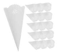 VALICLUD 20PCS Colorful Paper Confetti Petal Cones for Weddings Birthday Parties Hollow Craft Paper Holders for Flower Girl Rose Petal Toss
