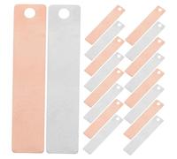 VALICLUD 20pcs Copper and Zinc Electrodes, Pure Zinc Anode Sheet and Copper Strip Set for Electroplating, Welding, DIY Projects and Scientific Research