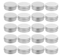 VALICLUD 20pcs Dog Scent Training Containers with Screw Lids Aluminum Nosework Tins for Scent Detection for Canine Training and Agility Practice