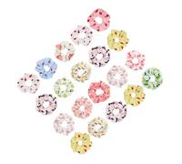 VALICLUD 20pcs Fruit Pattern Hair Scrunchies for Women Stylish Elastic Ponytail Holders with Mixed Designs Soft Hair Ties Lazy Buns Night Use